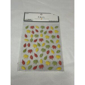 FALL PAPER CRAFTS STICKERS puffy leaves 63 count